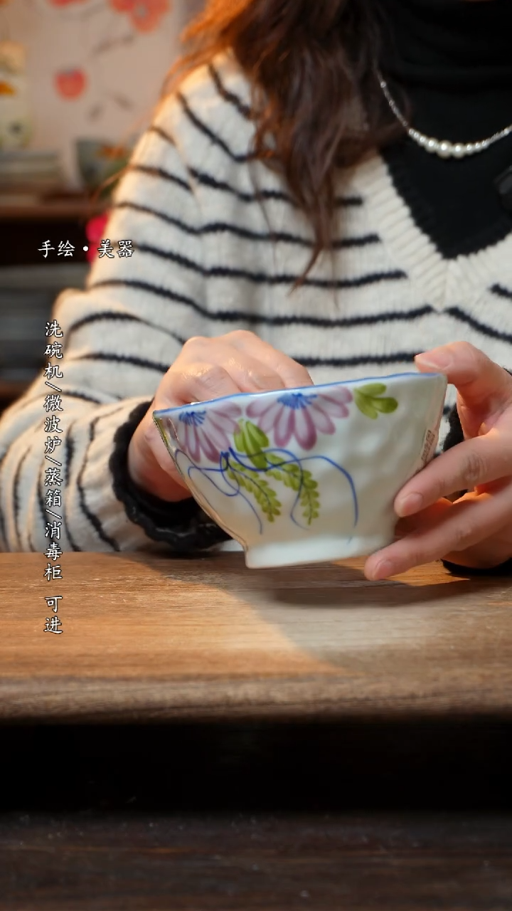 【闪购商品】钛合金景德镇高温釉下彩瓷碗