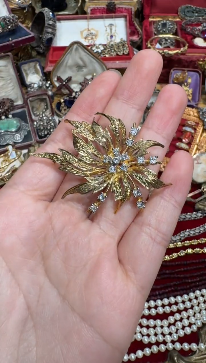 无无835老银胸针