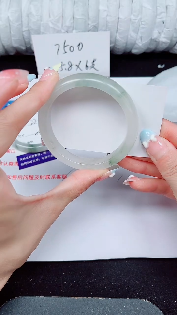 未镶嵌手镯石英质玉379-55/56