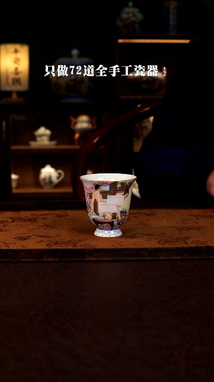 摆件陶夏*灵景德镇手工手绘陶瓷