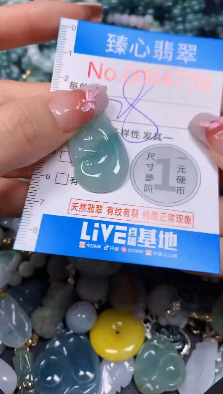 【闪购商品】翡翠颈饰未镶嵌含绳000