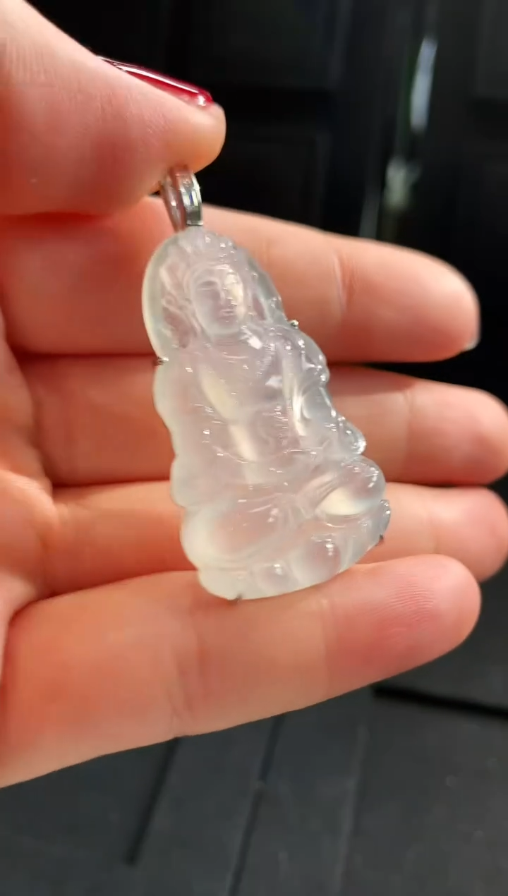 【闪购商品】翡翠吊坠(不含链)18K金镶嵌吊坠
