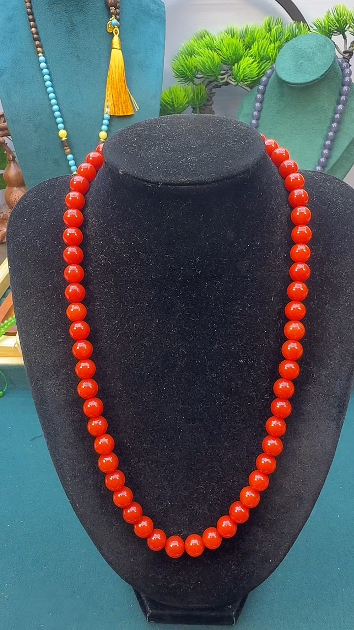 翡翠银S925镶嵌颈饰X33   