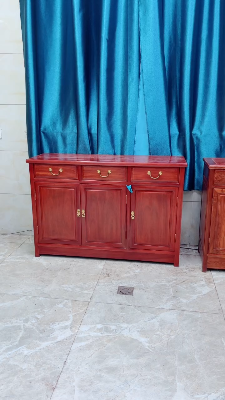 黑酸枝木类成套家具刚果花梨木餐边柜