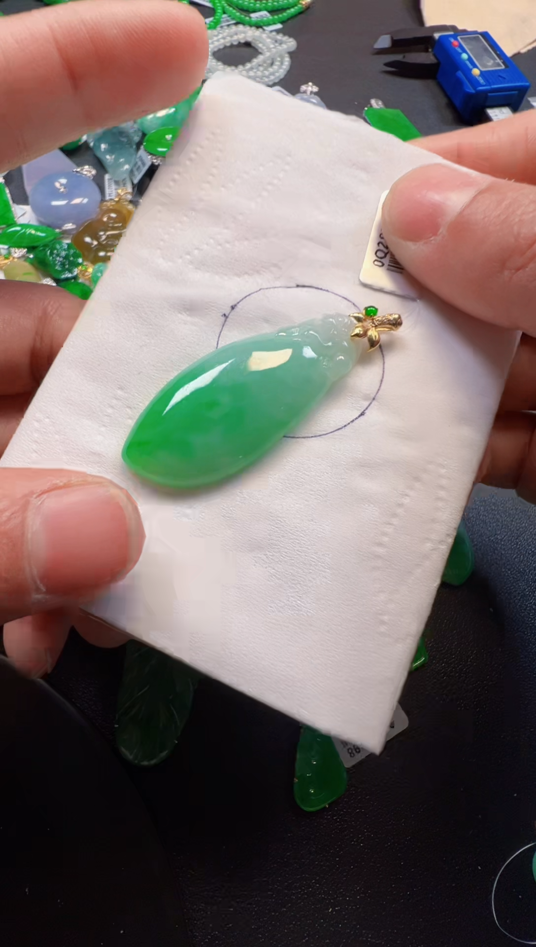 【闪购商品】定制翡翠18K金镶嵌2980一