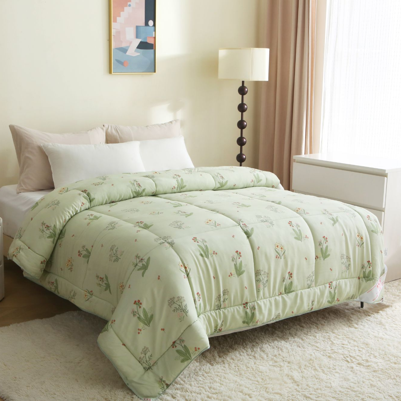 高端澳洲进口羊毛被100纯羊毛冬被加厚保暖