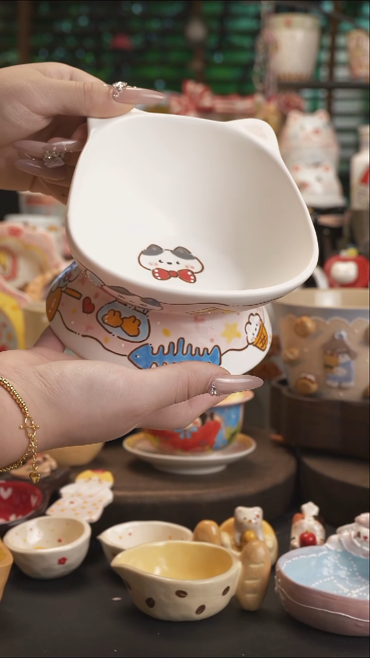 猕**?【原创设计】景德镇手绘陶瓷