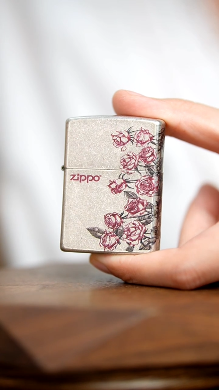 Zippo官方正品 热恋玫瑰