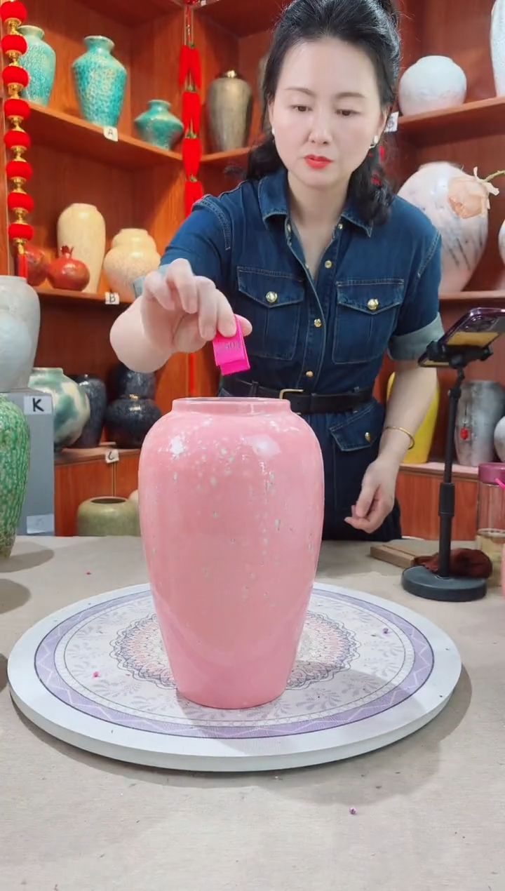 瓶陶瓷花瓶 无花 微瑕a504 