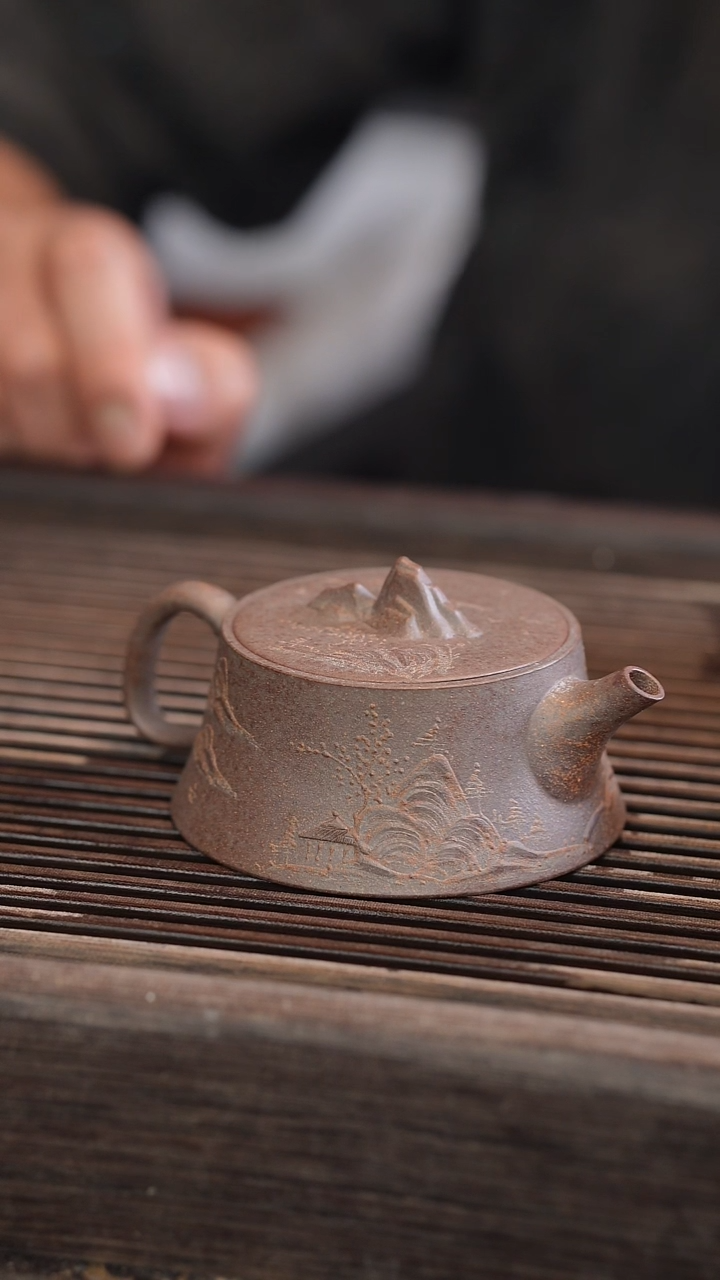 茶壶紫砂山隐 还原烧 130cc