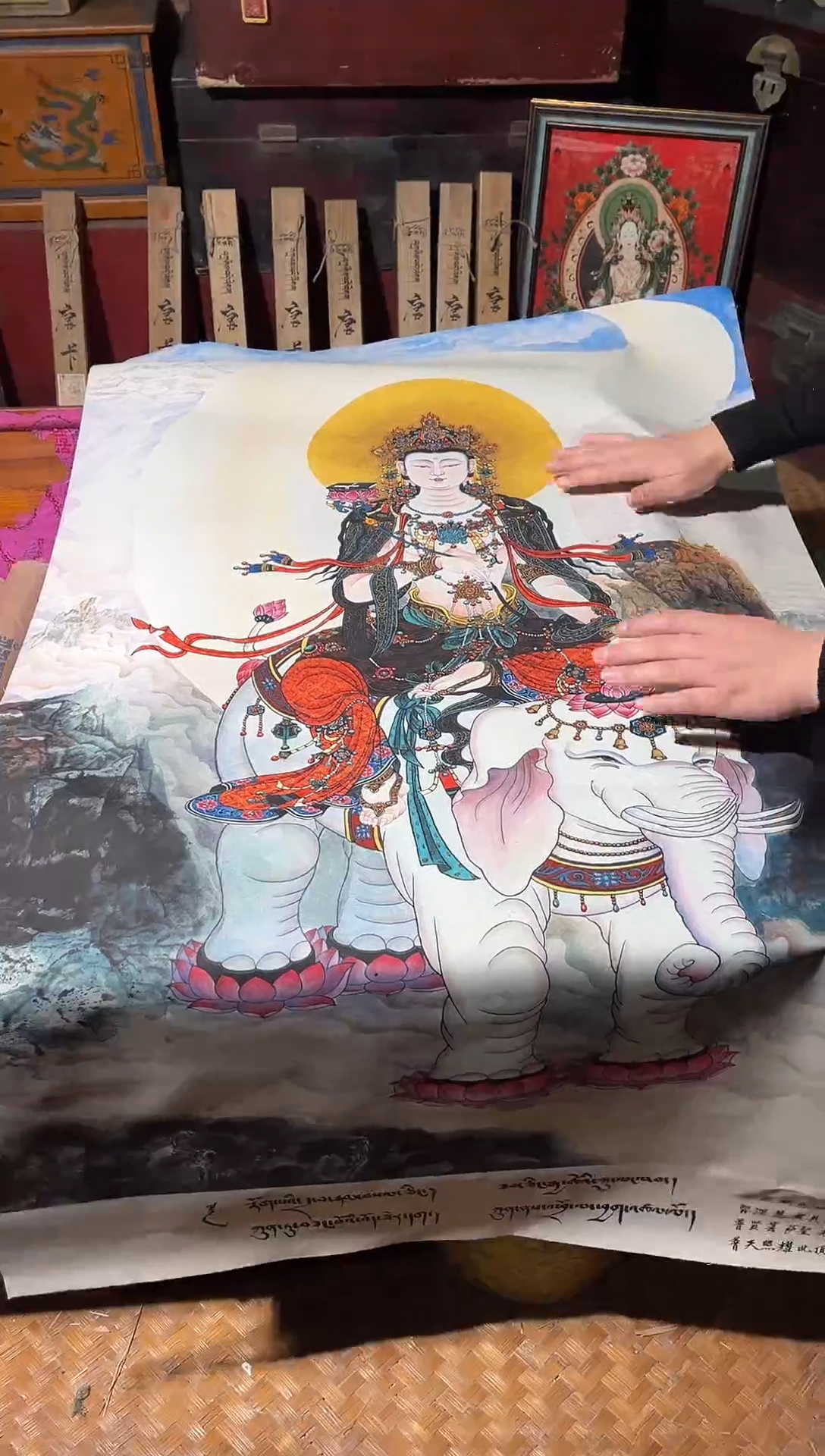 卷轴画东东唐卡tk16