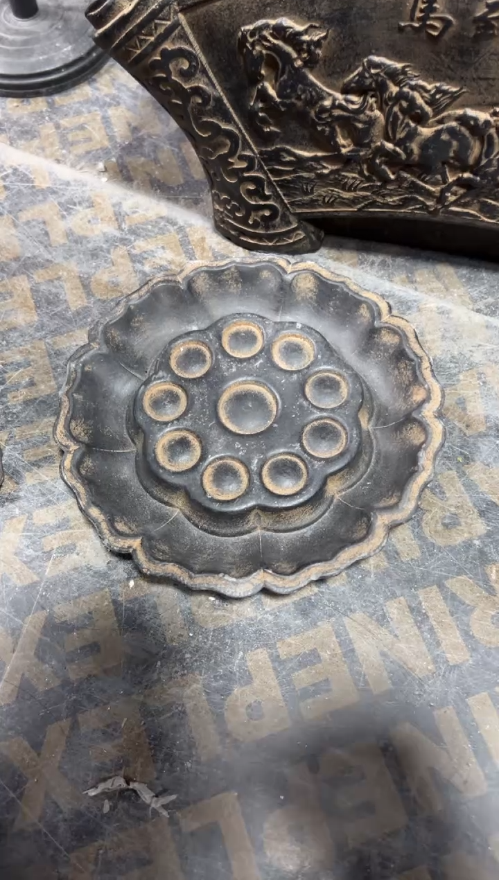 陶土【火山泥】莲蓬壶承