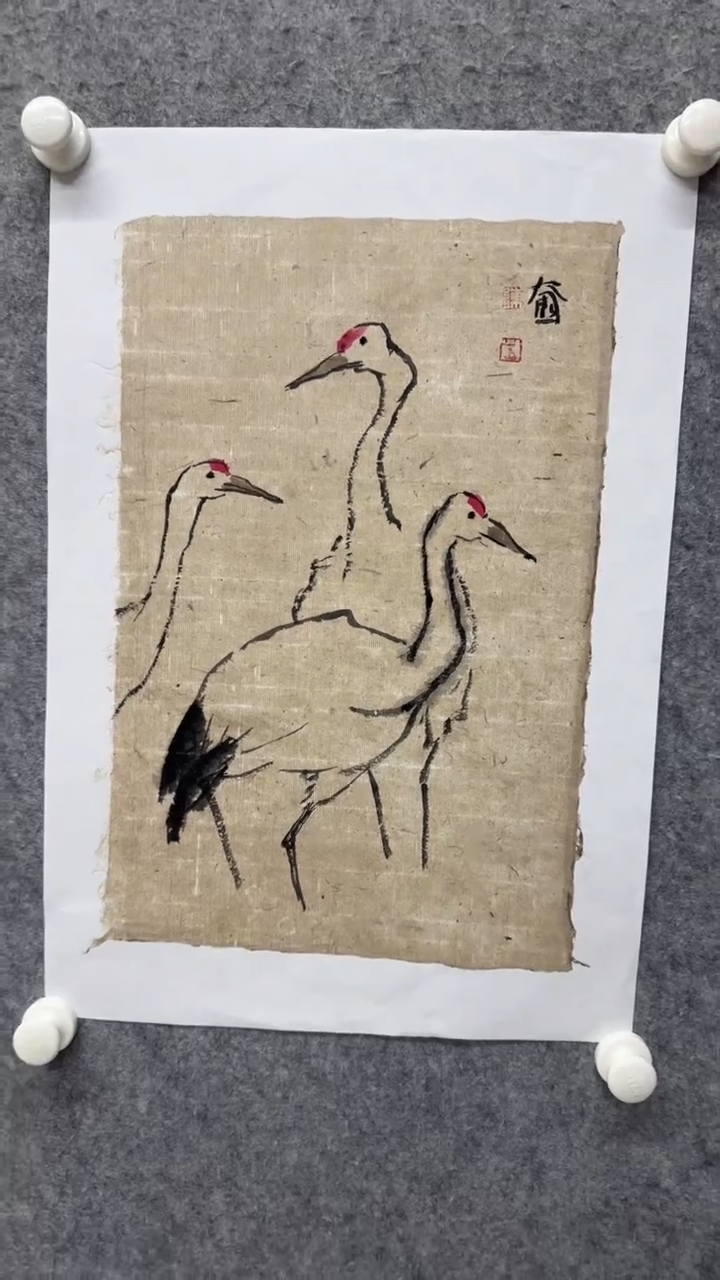 国画写意画花鸟画手绘