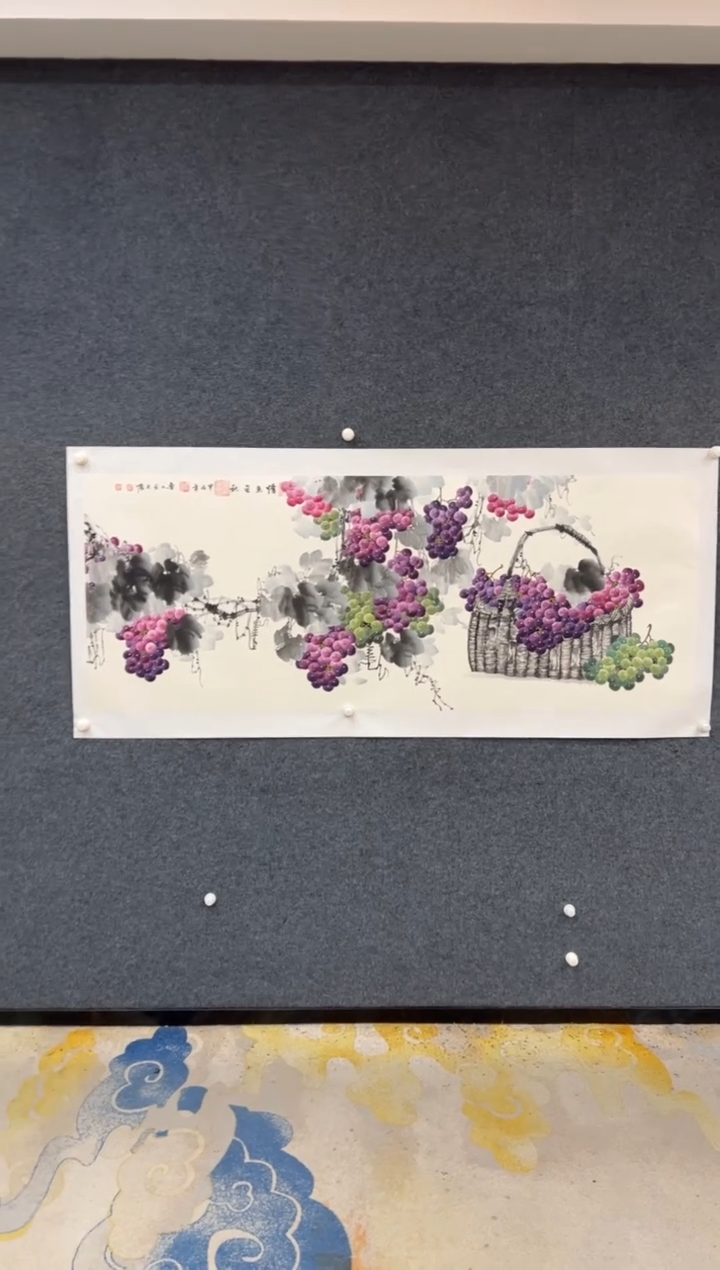 【闪购商品】国画2.16-王夫怀-6尺花鸟-035