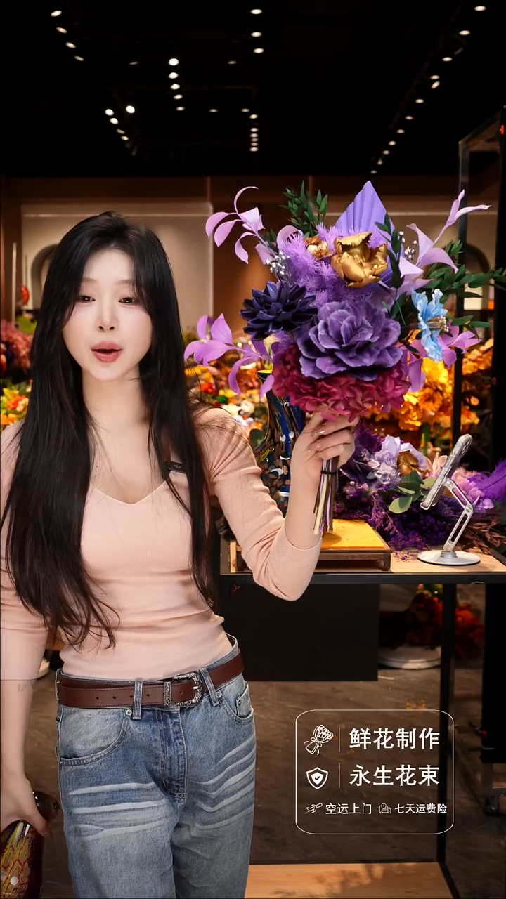 手工艺品琉璃手工花器花束空运包邮送货上门-以图片为准