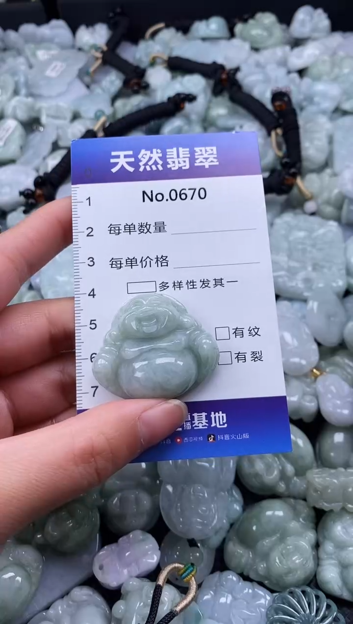 【闪购商品】翡翠颈饰未镶嵌缅甸A货翡翠0670