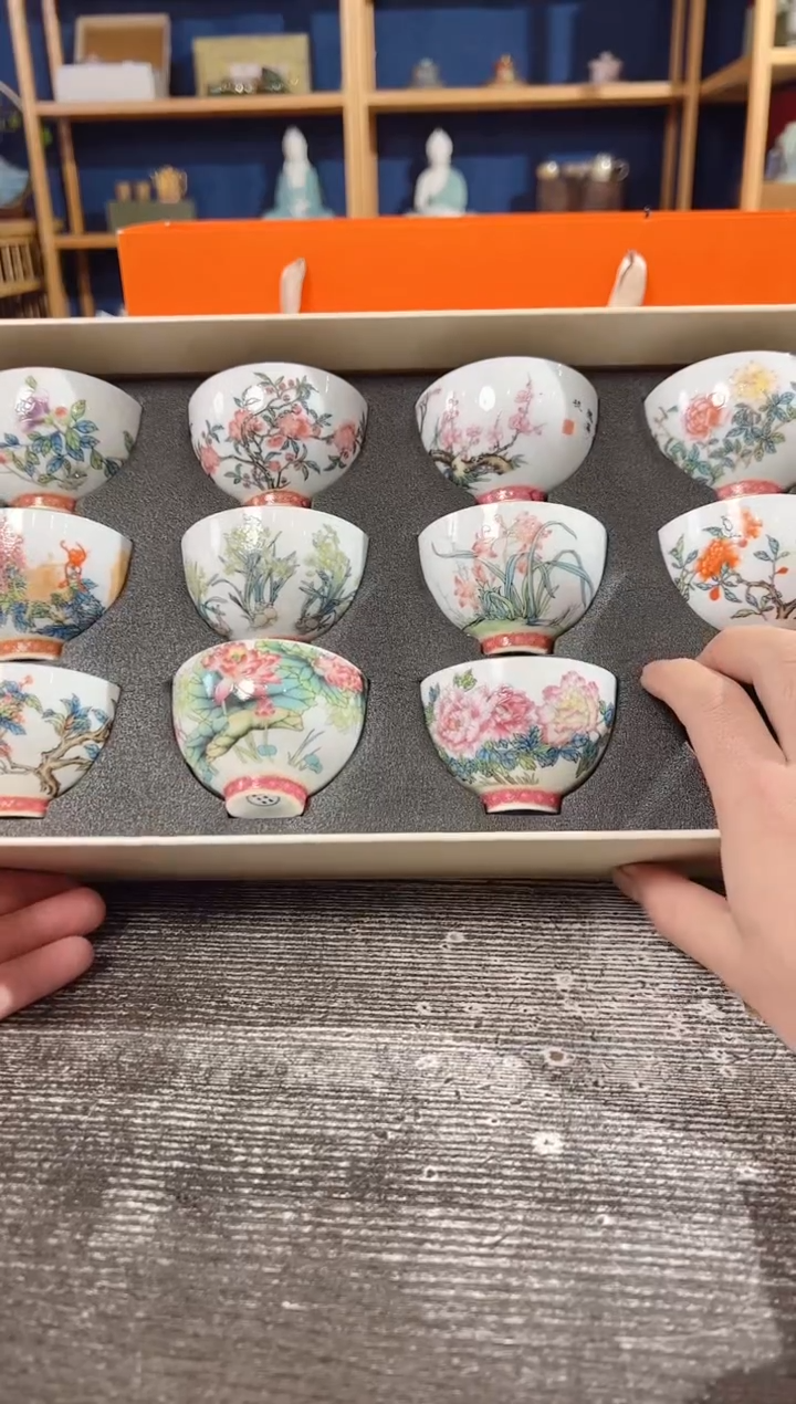 【闪购商品】其他十二花神品茗杯套装