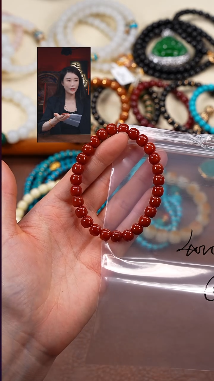 未镶嵌手串南红玛瑙超***?柒禧文玩回血好物
