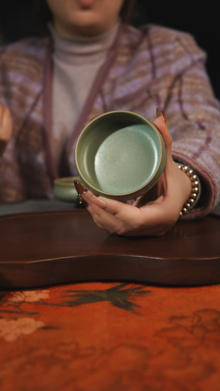 杯子瓷ℒ****º汝州原产地原矿仿古老釉q