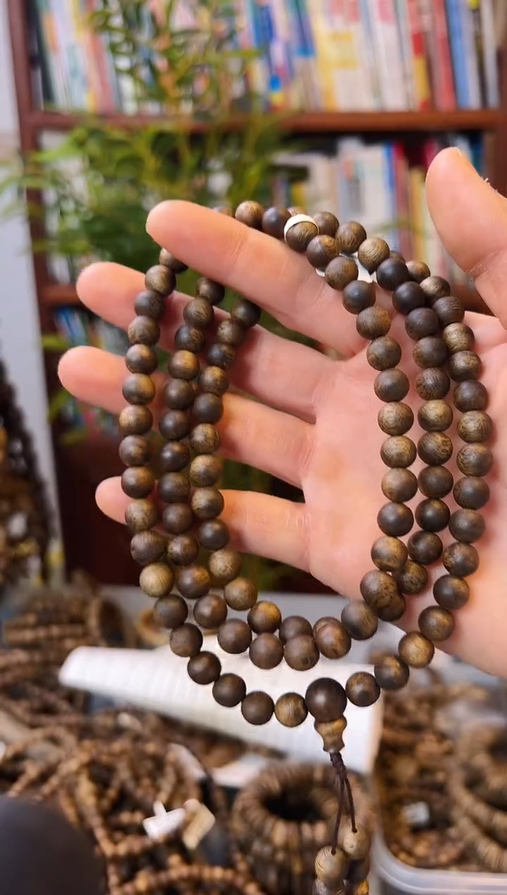 【闪购商品】沉香手串棋楠圆珠多圈手串