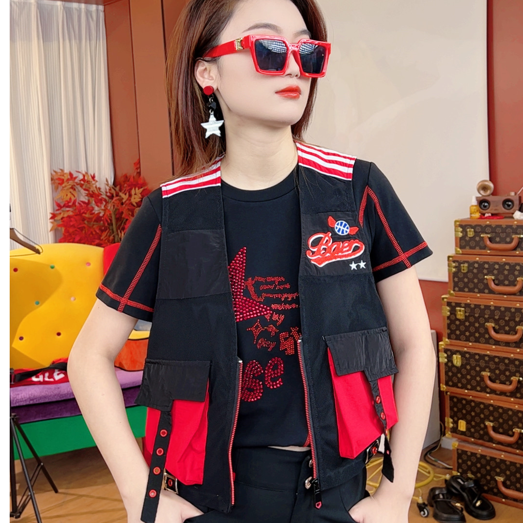 KM6004时尚马夹马甲短外套