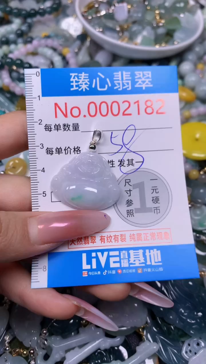 【闪购商品】翡翠颈饰未镶嵌含绳0002182