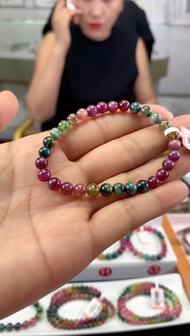 未镶嵌手串碧玺多样性发一条