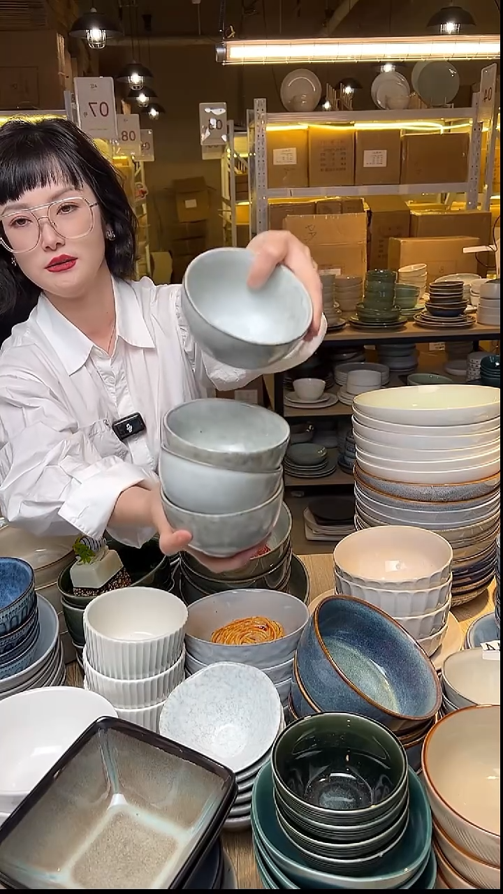 瓷39外贸尾货窑变釉下彩默认微瑕