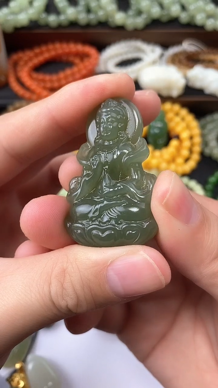 【闪购商品】和田玉吊坠未镶嵌观音