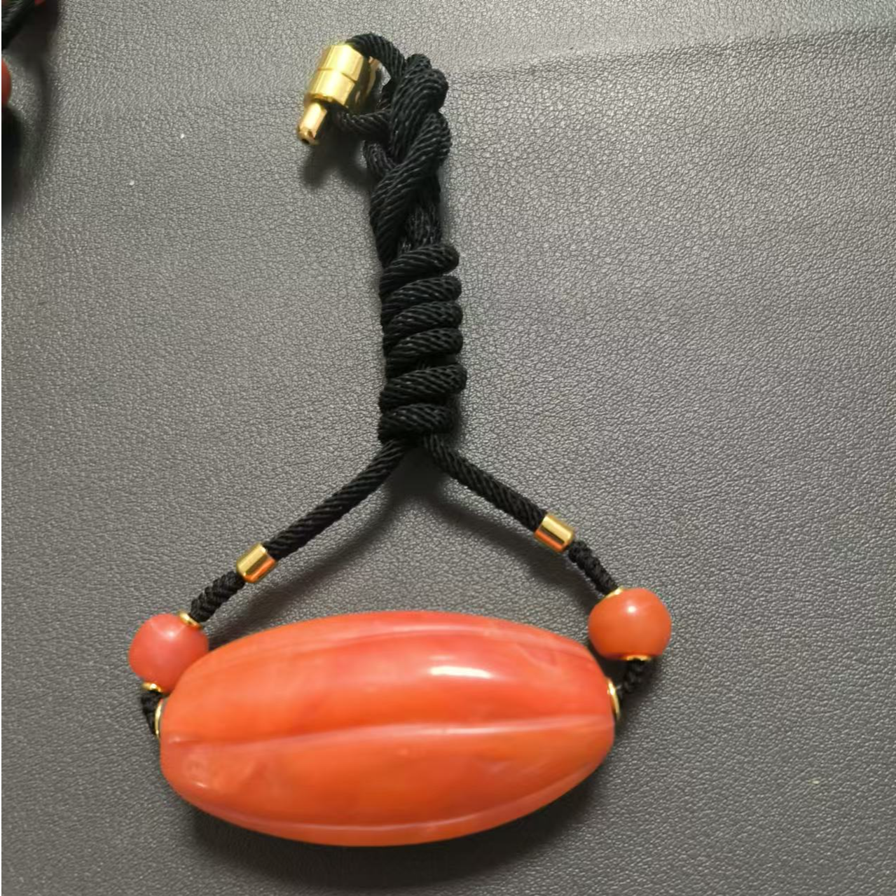 DZ7884 老甘南 南红 超大瓜珠 脖挂-FS 文玩/评级