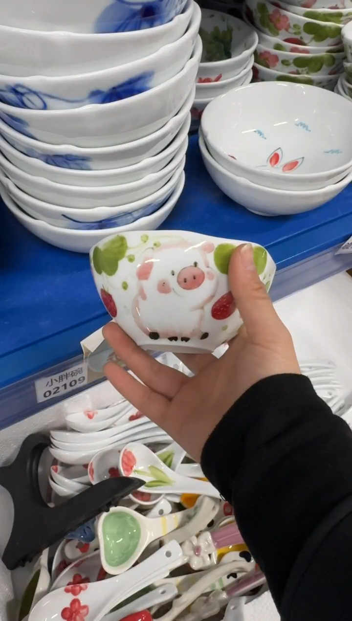 景德镇高温陶瓷食品级手绘釉中彩-大宝宝碗