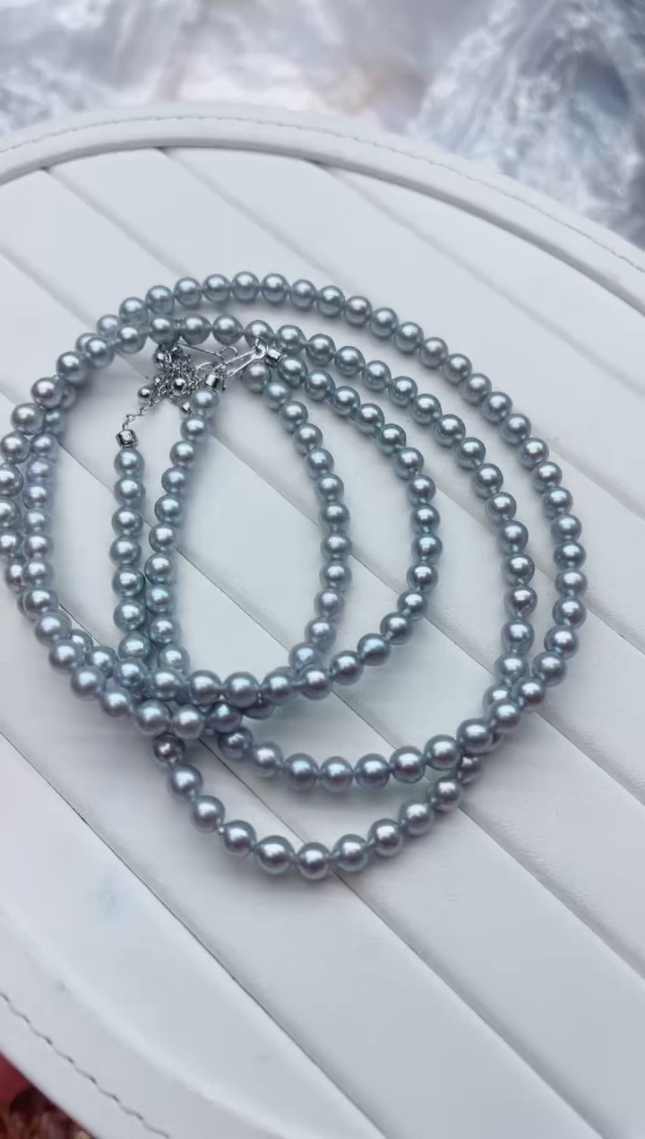 项链未镶嵌淡水珍珠多样性发其一，非无暇