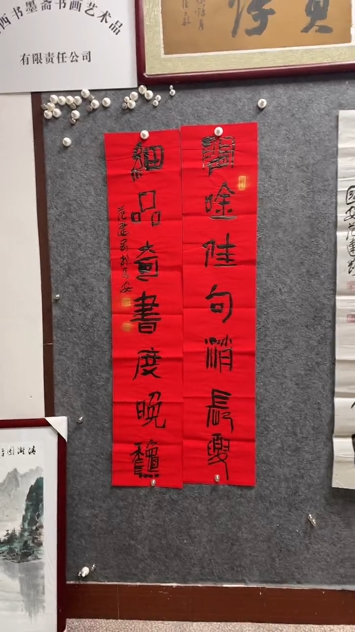 书法范建刚老师作品138*28*2