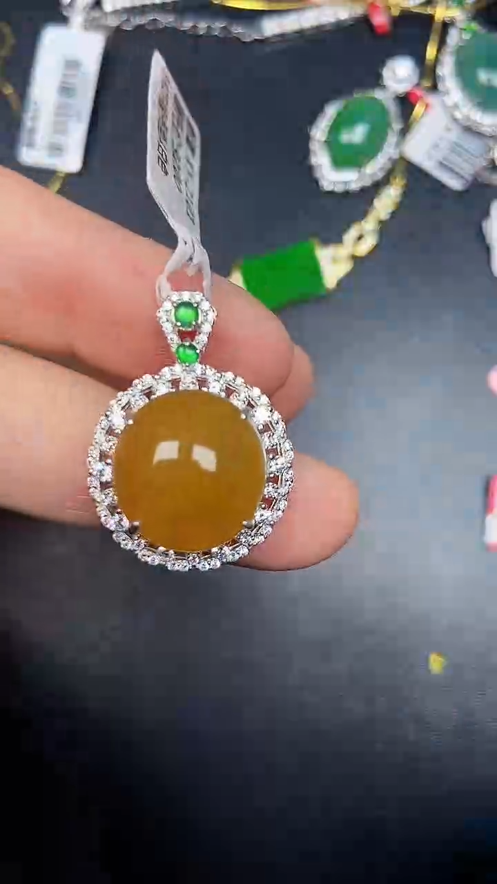 银S925镶嵌戒指翡翠2200