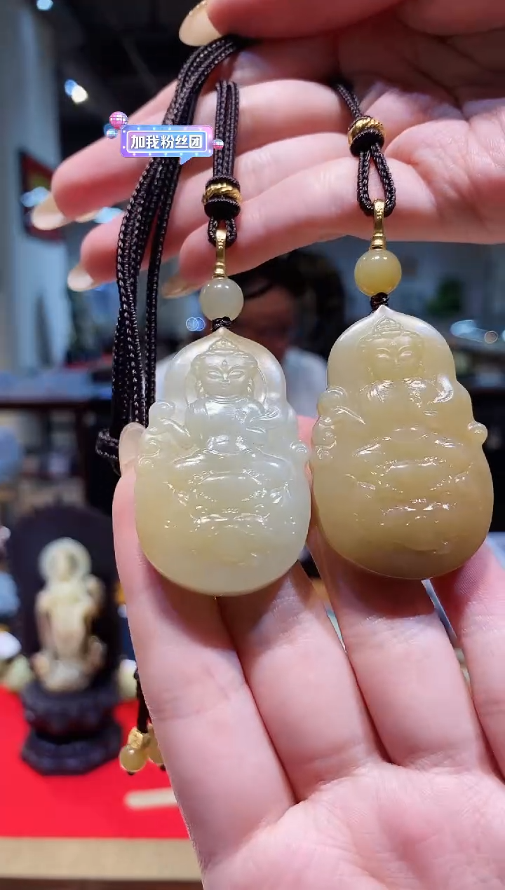 【闪购商品】和田玉挂件未镶嵌糖白宝宝佛多样发发一件