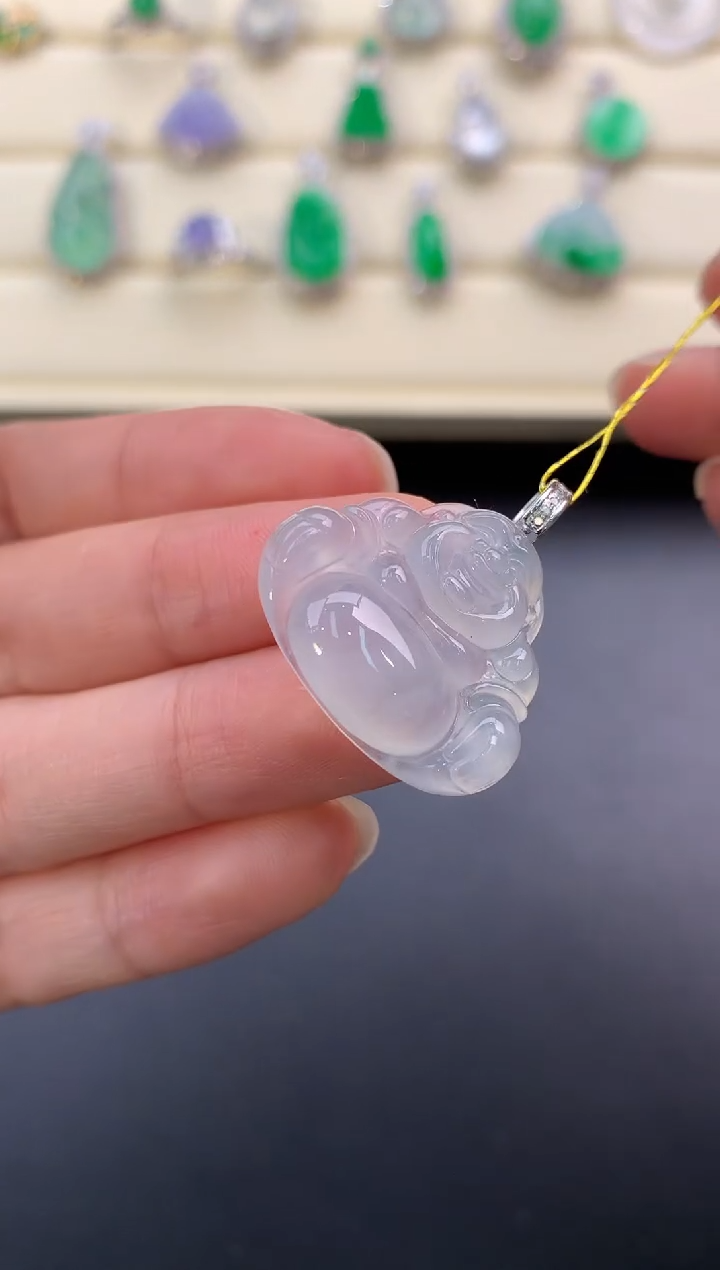 【闪购商品】翡翠颈饰18K金镶嵌W45