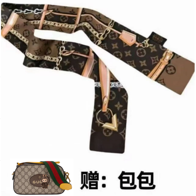 虎包装包带装饰围巾丝巾夏季装饰品丝巾夏季