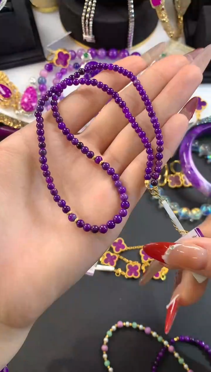 【闪购商品】苏纪石（舒俱来），18K金镶嵌舒俱来项链