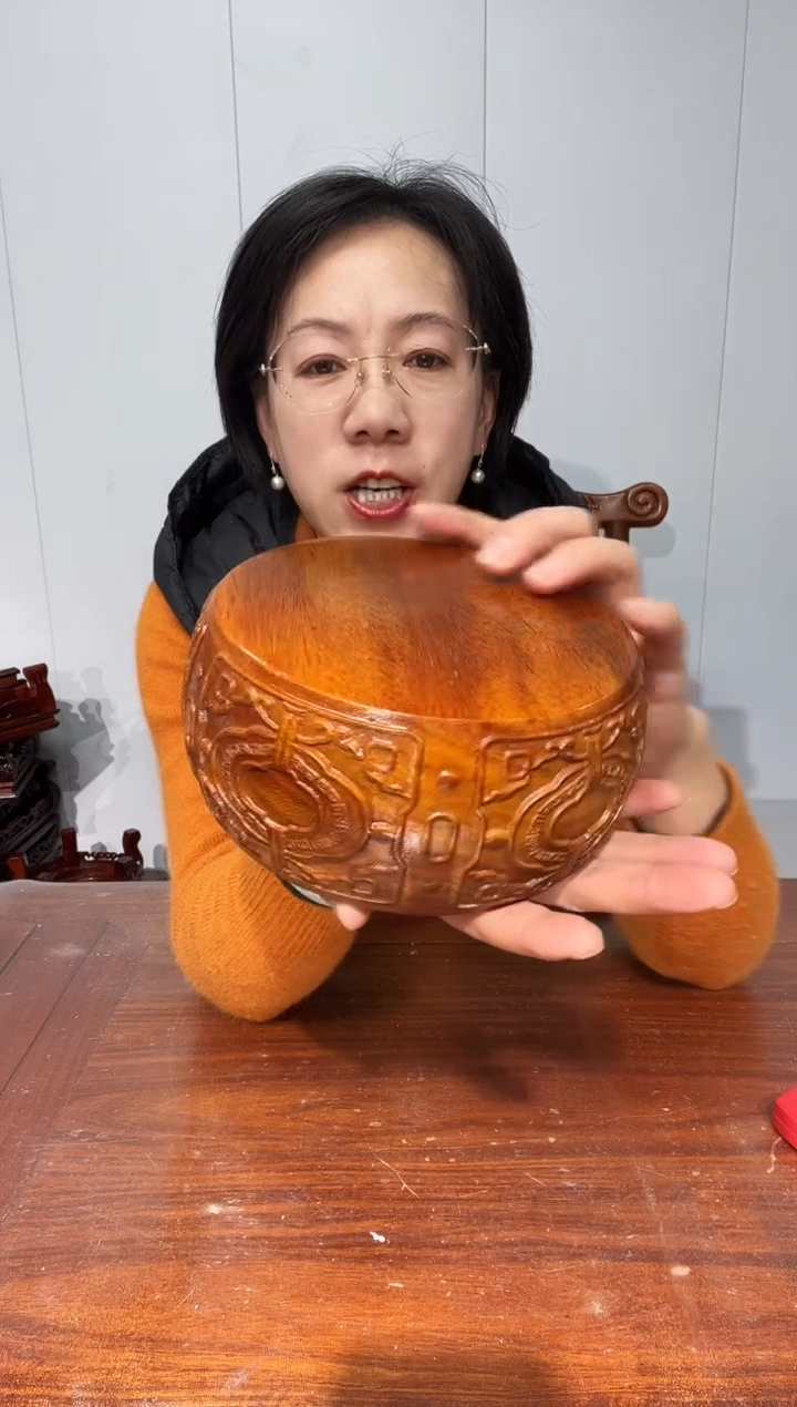 木春**冬老花16*17.5*8小鼓凳