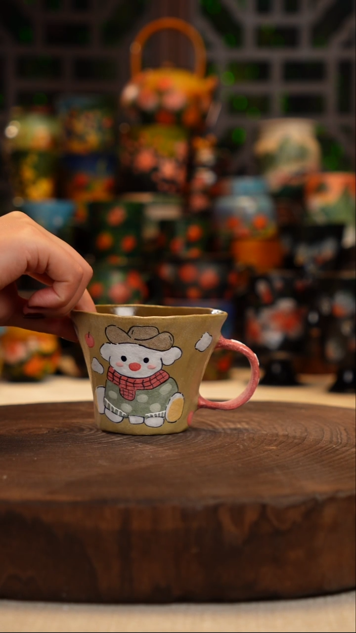 油画   釉下彩   杯子