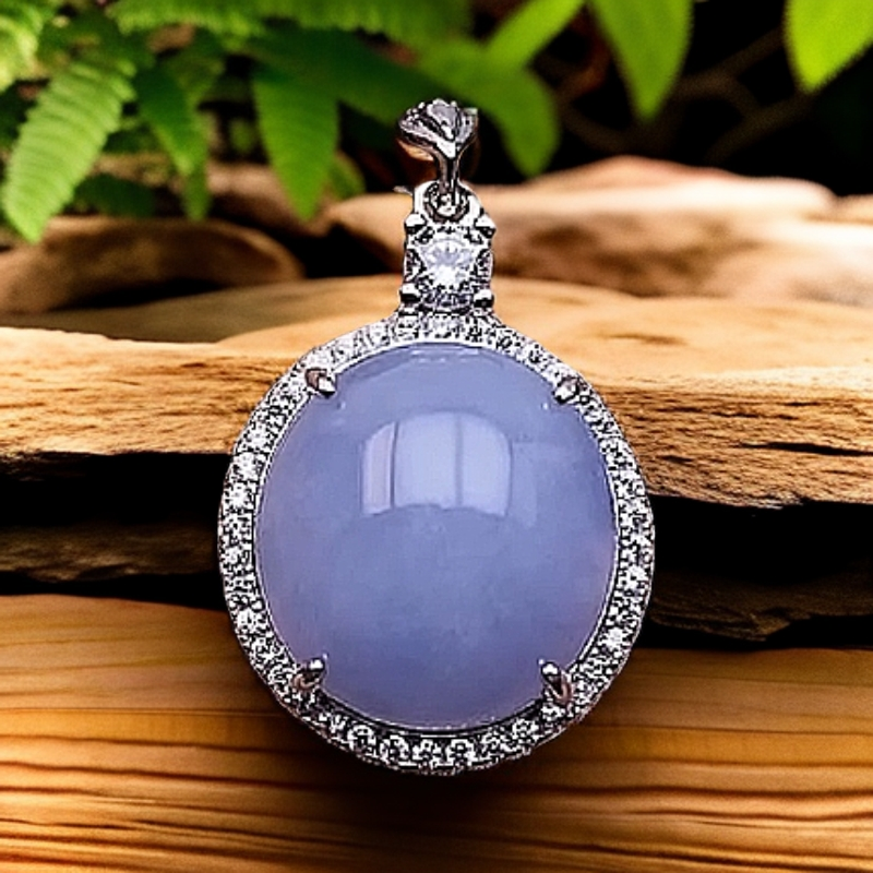 缅甸天然A货翡翠吊坠