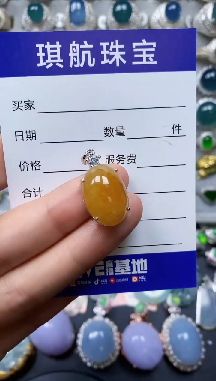 【闪购商品】翡翠颈饰银S925镶嵌0551