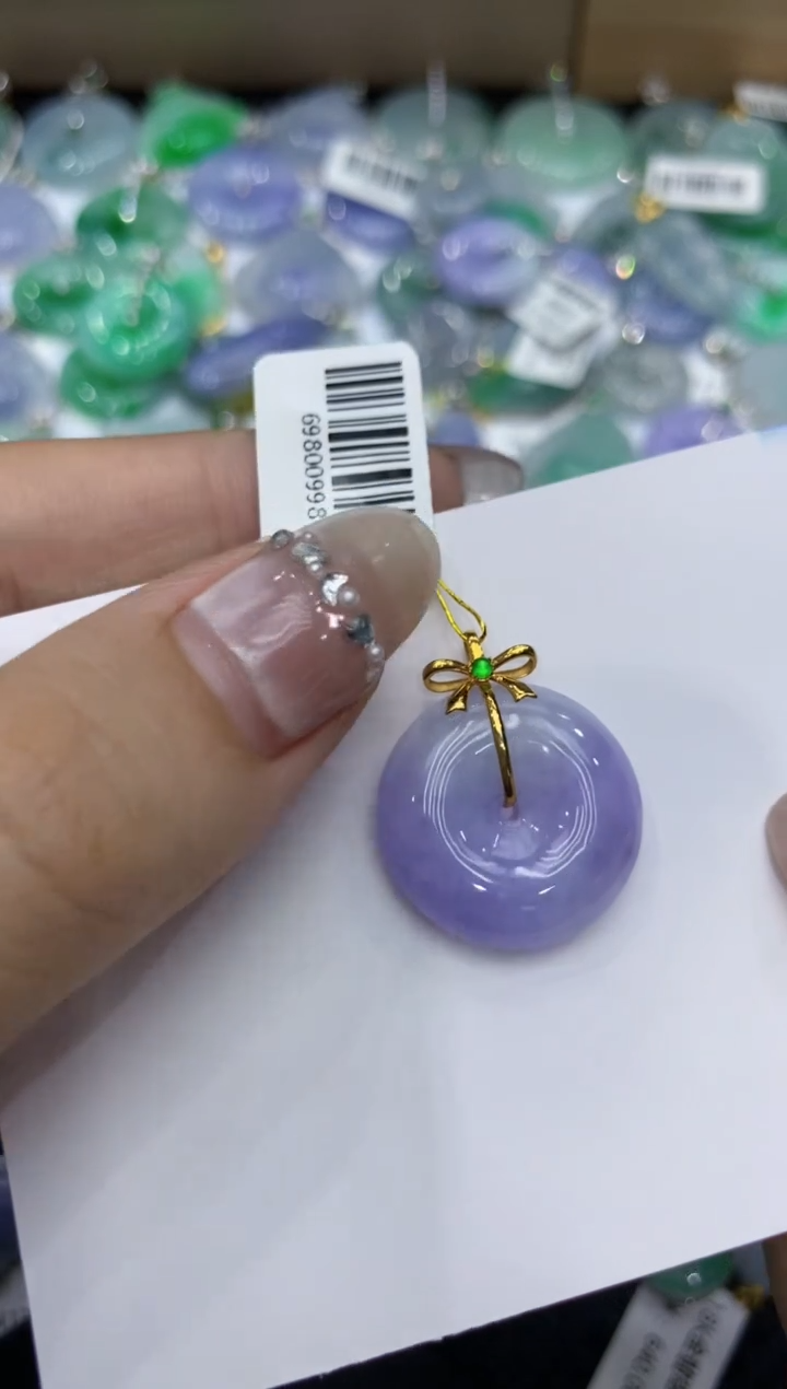 【闪购商品】翡翠颈饰18K金镶嵌222222222