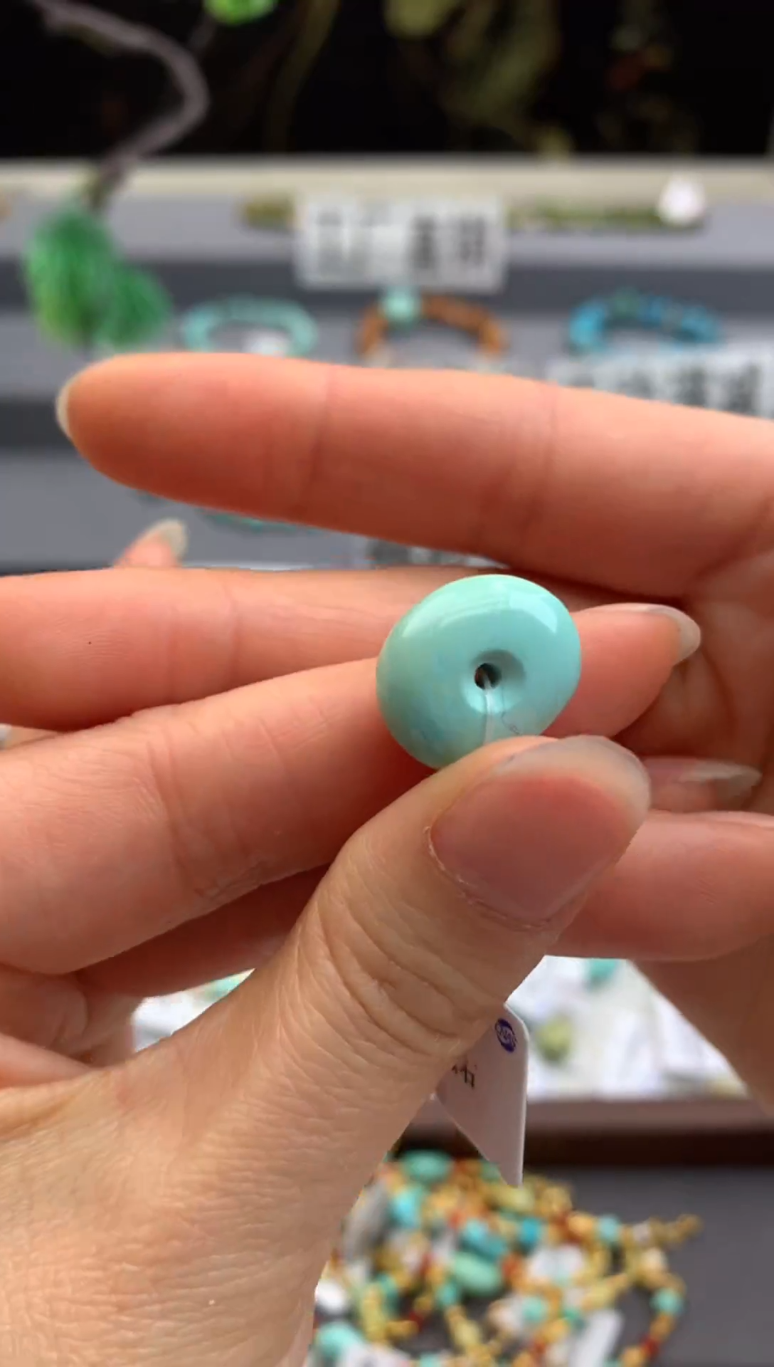 未镶嵌绿松石单珠茜.A07