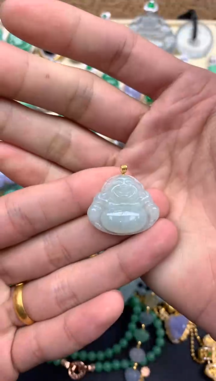 【闪购商品】翡翠颈饰18K金镶嵌42--中国好珍宝