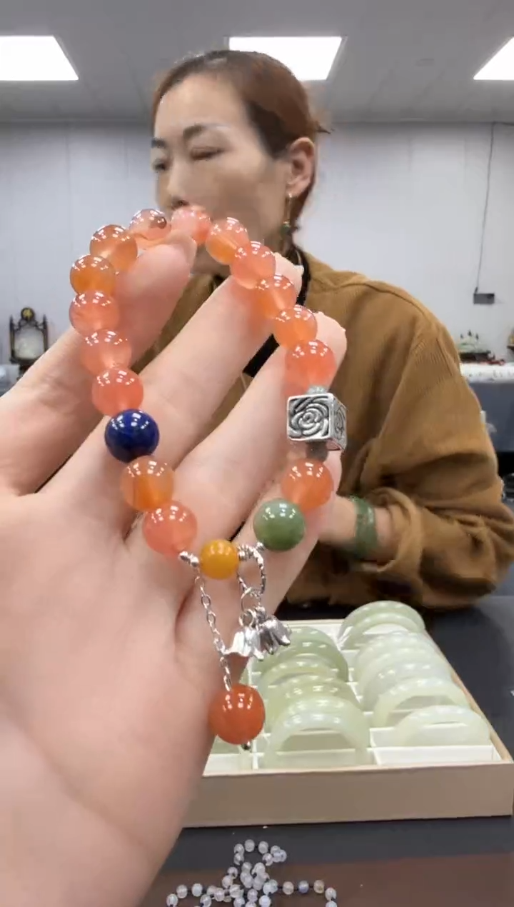 未镶嵌手串南红玛瑙多样性发其一wwx约9mm