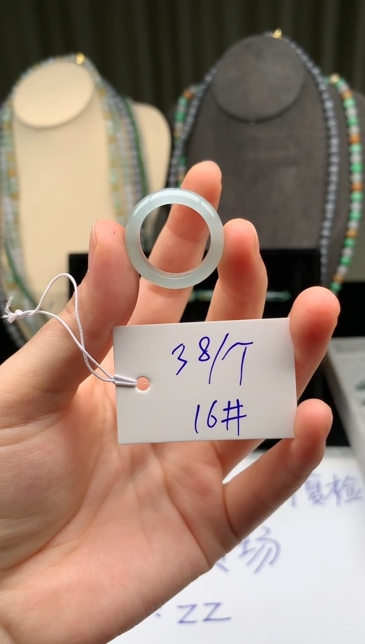 未镶嵌定制翡翠翡翠戒圈卡16