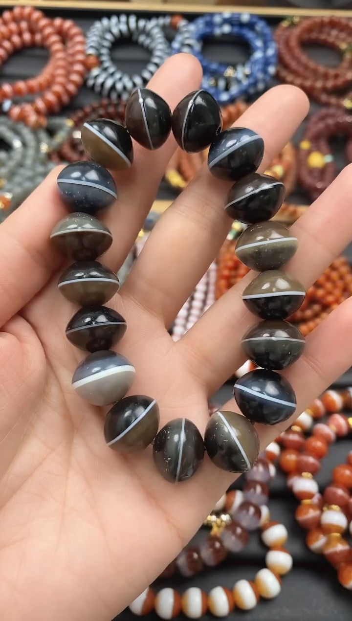 【闪购商品】玛瑙/玉髓手串未镶嵌手串