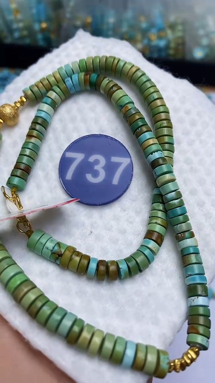 【闪购商品】绿松石项链银S925镶嵌737