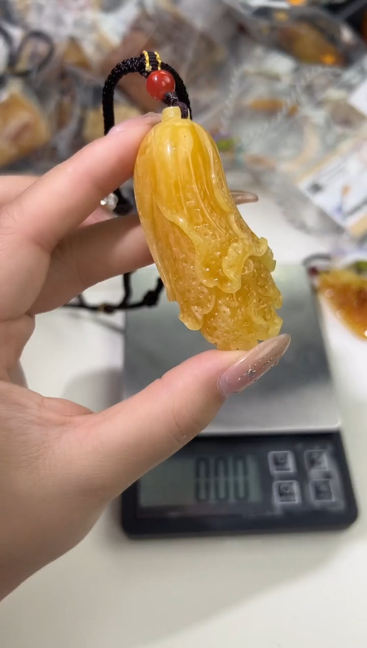 裸石琥珀未镶嵌天然琥珀蜜蜡吊坠
